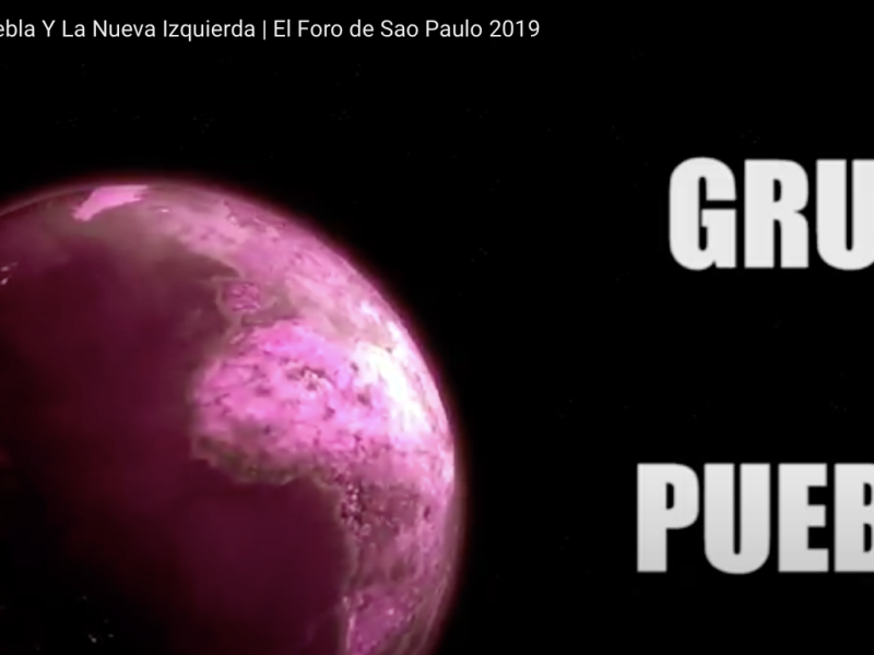 Hipócrita manifiesto del foro de Sao Paulo-grupo de Puebla